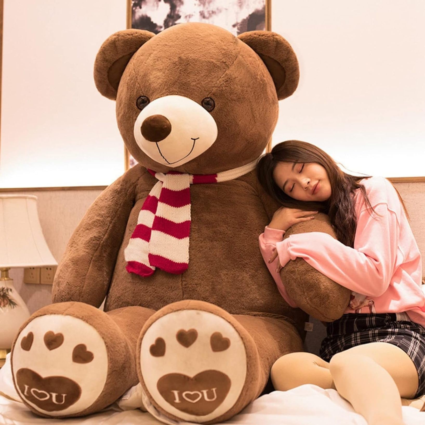 Amazon｜ぬいぐるみ クマ クマ 抱きまくら 180cm（5.4kg） だき